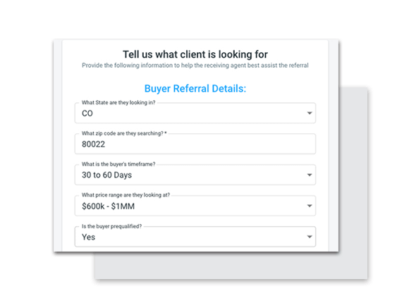 enter details for your roosted referral